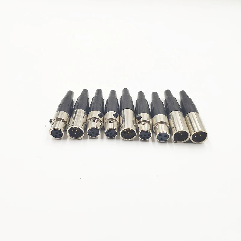 Mini XLR Microphone Audio Connectors 3/4/5/6/7 Pin Cannon Mic Microphone Mini XLR Male Female Plug Small XLR Audio Connector