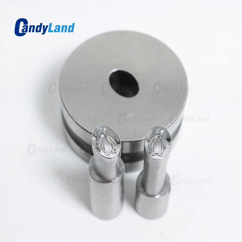 

CandyLand Penguin Milk Tablet Die 3D Punch Press Mold Candy Tablet Stamper Custom Logo Calcium Tablet Punch Die For TDP5 Machine