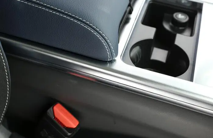 Для Land rover Range Rover VELAR 2017 2018 ABS Матовая Серебристая защитная рамка центральной