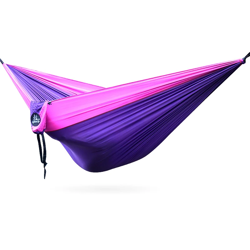 Подвесной гамак двойной фиолетового цвета с веревками | Мебель