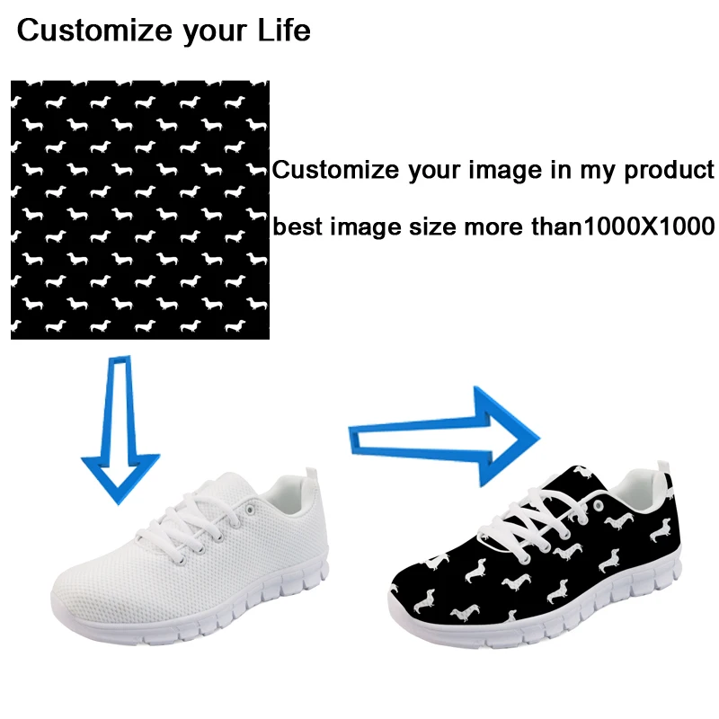Женская сетчатая обувь twoheart бежевая дышащая с рисунком в виде собаки на шнуровке