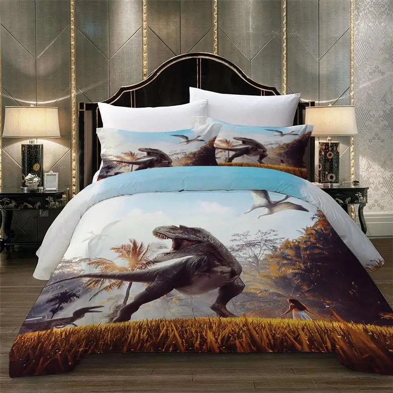 style3 LOVINSUNSHINE 3d Динозавр Beding набор мультфильм печатных для детей покрывало постельное белье с наволочкой пододеяльник король AB#3 - Цвет: style3