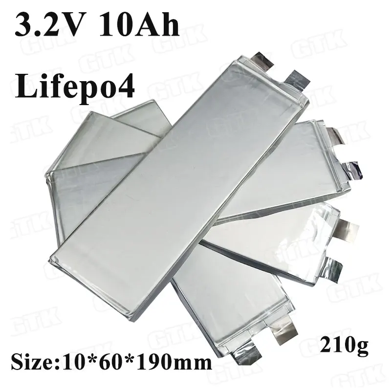 16 шт. GTK 3 2 v lifepo4 cell 10000 мАч 1060190 10 Ач высокая скорость 3C для diy 48v 24v Аккумуляторный