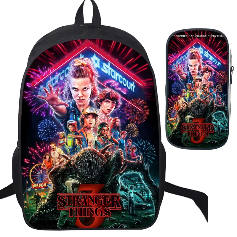 Рюкзак Stranger Things 3 школьный рюкзак для ноутбука Детские повседневные сумки