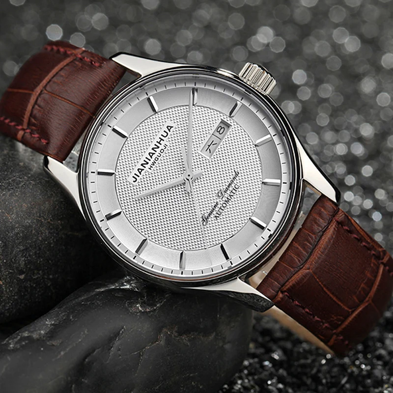 Zegarek mechaniczny montres automatiques de luxe homme relogio masculino automatico week date watch men mechanical orologi uomo|Мужские