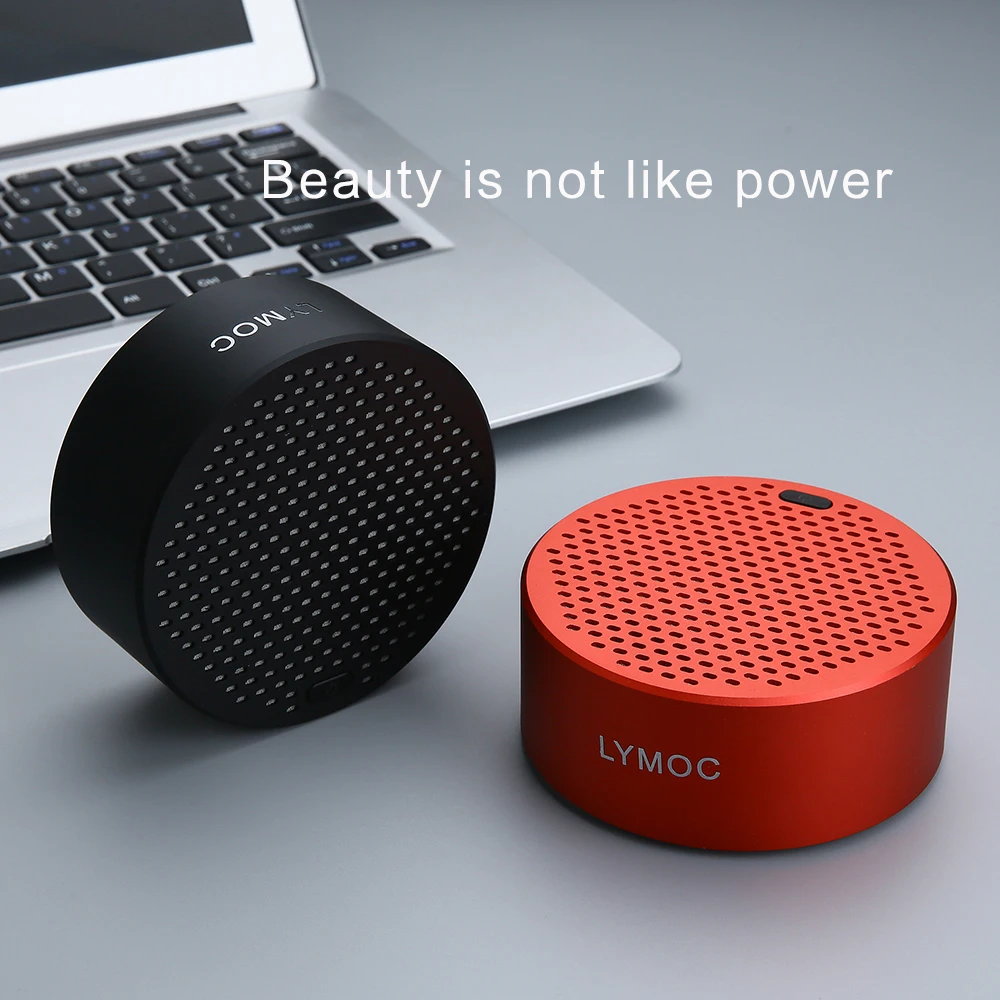 LYMOC Портативный Металл сабвуфер Bluetooth Беспроводной динамики 5 Вт 3D звук стерео Lound