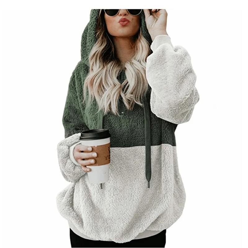 

Hoodies Women Fleece Hoodie Female Winter Warm Oversized Sweatshirt Casual Harajuku Womens Sweatshirt Pullover Velvet Hoodie