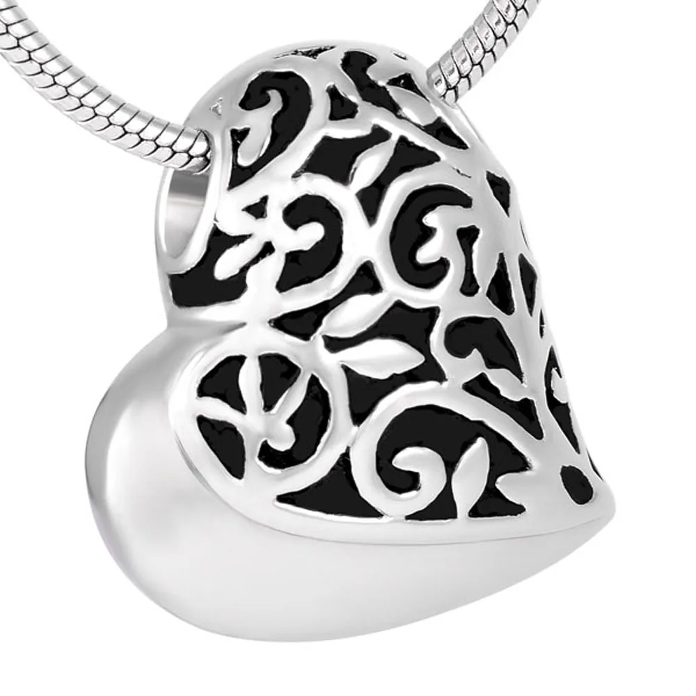CMJ8234 уникальное и модное сердце Мемориал урна кулон Collier Femme похоронная шкатулка
