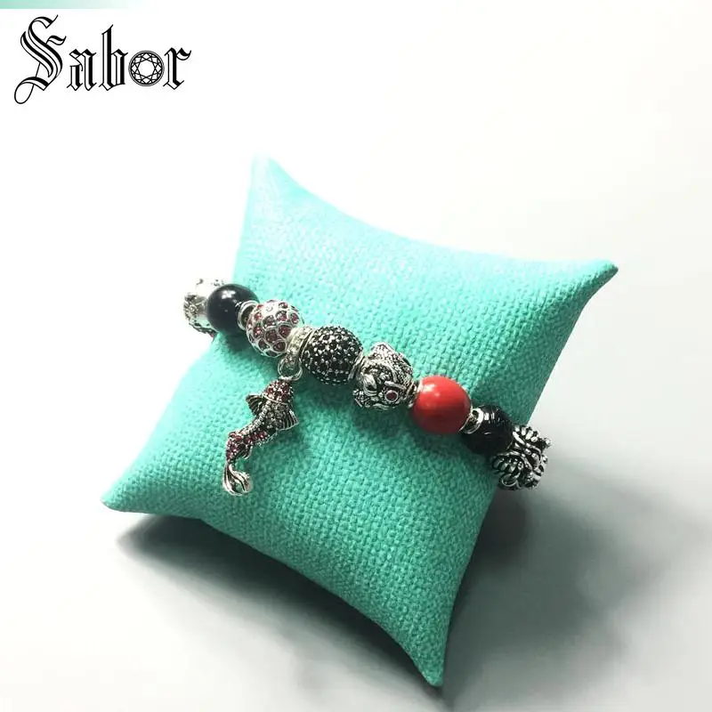 Браслеты из бусин thomas Fish цепочка звеньев серебряный браслет сделай сам в подарок