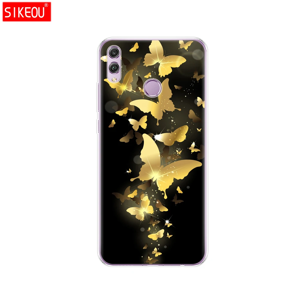 Чехол для huawei honor 8x, 6,5 дюймов, силиконовая Мягкая задняя крышка из ТПУ для huawei honor 8x, Защитные чехлы для телефонов, чехлы, чехлы с цветами - Цвет: 12066