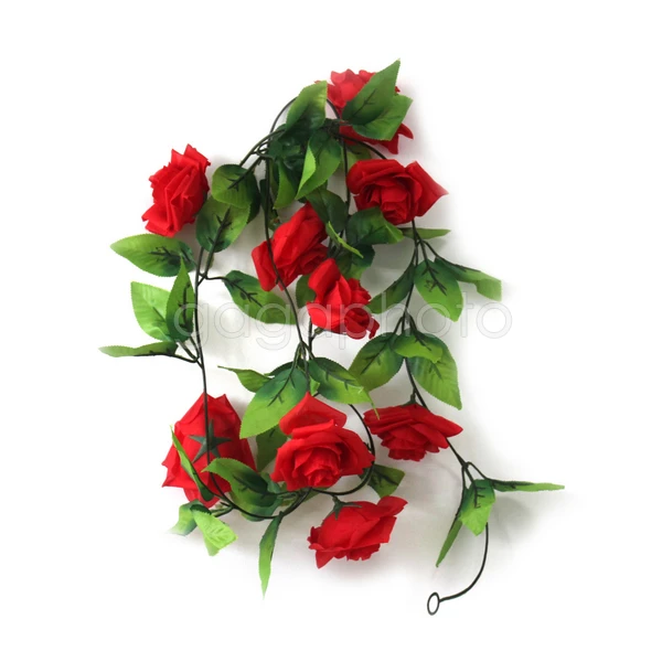 Лидер продаж искусственный плющ искусственные растения цветок роза красный