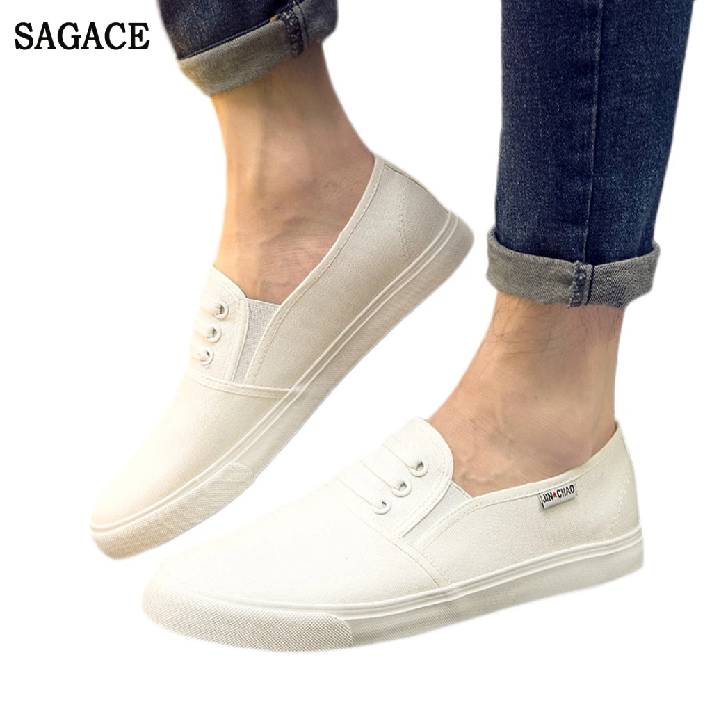 SAGACE/классические женские и мужские однотонные парусиновые туфли Повседневные