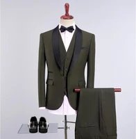 jacketvestpants2019 custom slim fit fashion causal cotton and wool suits mens business wedding suit men blazer costume homme