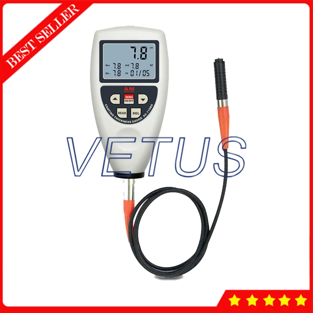 AC-110BS Professional Digital Coating Thickness Gauge can store 99 groups measurements thickness measuring instrument | Инструменты