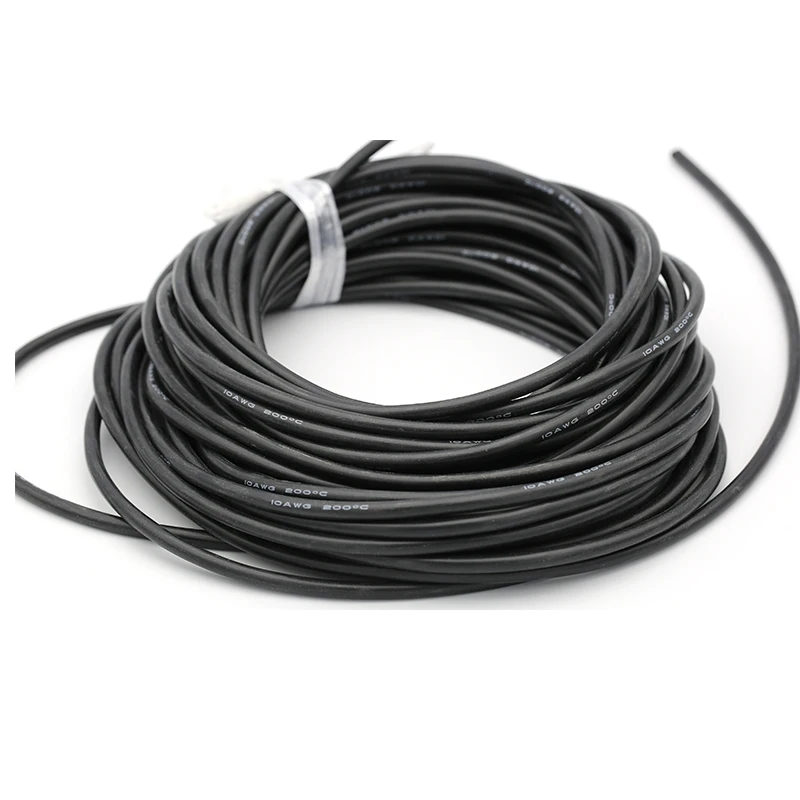 1 м AWG 8 10 12 14 16 18 20 22 гибкий силиконовый Твердый электронный провод луженая медная