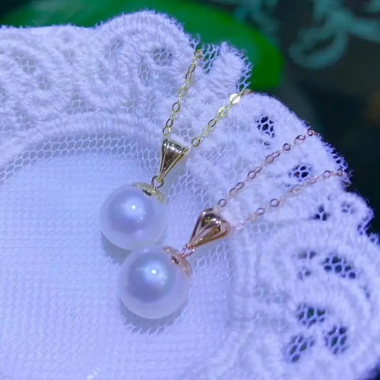 Shilovem 18k желтое розовое золото натуральный пресноводный жемчуг подвески