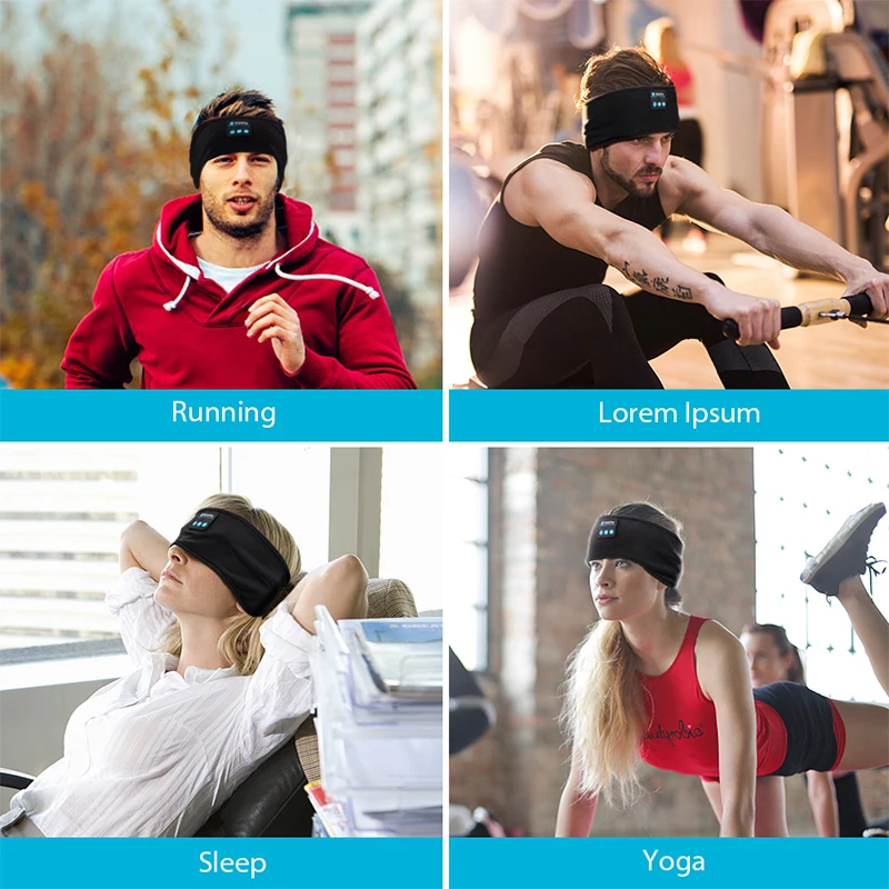 Highever повязка с Bluetooth наушники для сна Йога Аксессуары зима Вязание подарки |