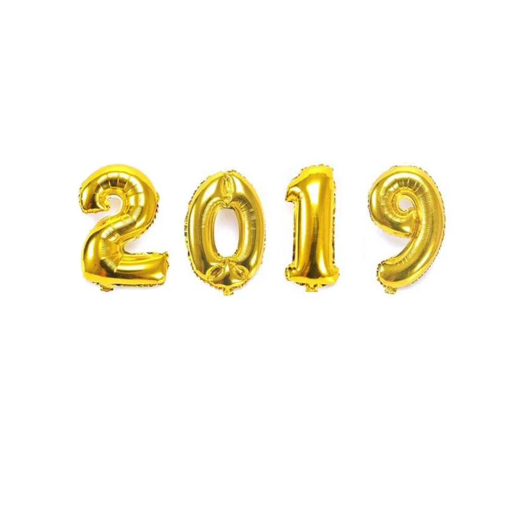 2019 Balloons Set Happy New Year Letter Aluminum Foil Anniversary Party Supplies Decorations Home Decor | Дом и сад