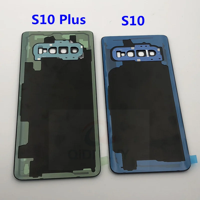 Для SAMSUNG Galaxy S10 G973F Plus G975F стеклянная крышка для батареи задняя дверь корпус
