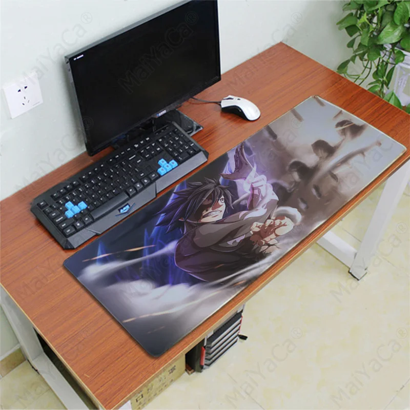 Lock Edge 40X90cm MaiYaCa, высокое качество, сказочный хвост, красивый коврик для мышки в стиле аниме,, большой коврик для мыши, клавиатуры, коврик - Цвет: Lock Edge 40X90cm