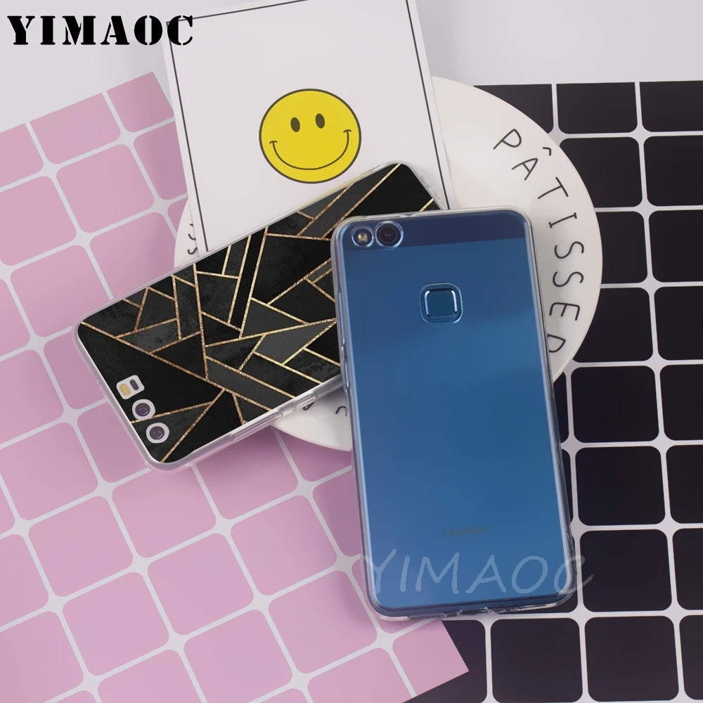 YIMAOC Geometric Graphic Plants Leaf Soft Case for Huawei P8 P9 P10 P20 P30 Lite Pro P smart 2019 TPU Cover |