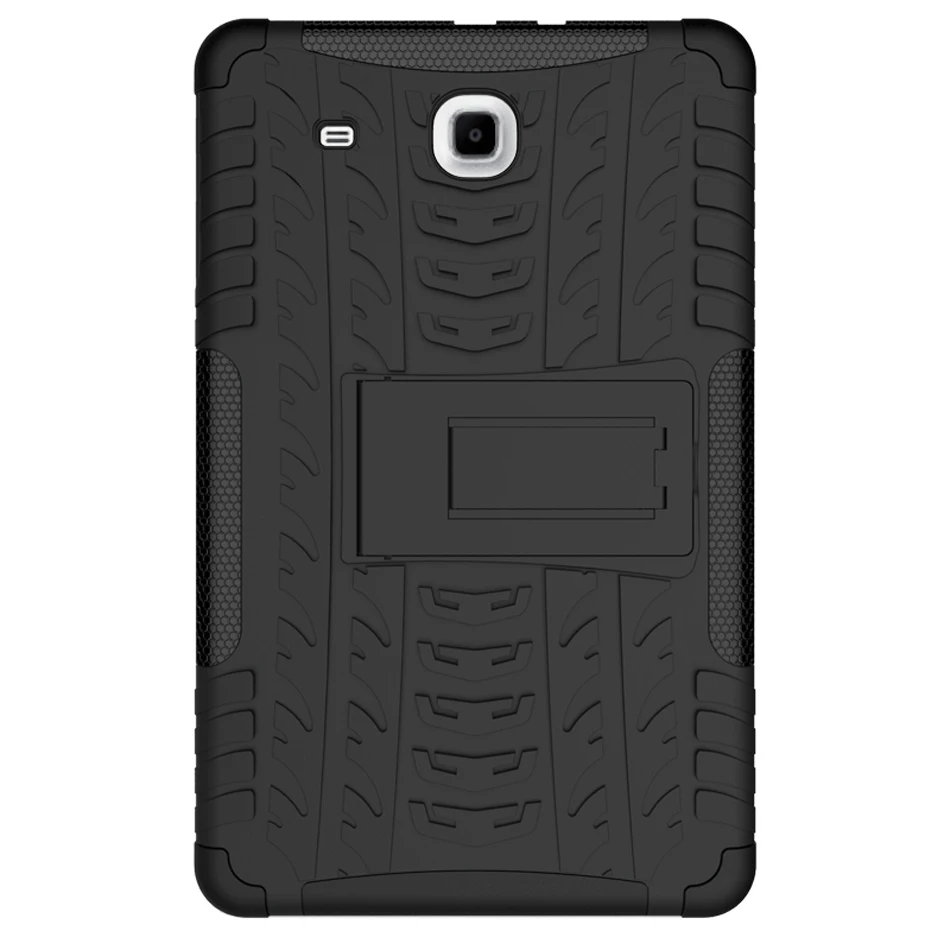 Фото Гибридный защитный чехол для планшета Samsung Galaxy Tab E 9,6 Wifi SM-T560 с подставкой жесткий чехол с гибким ТПУ пластиковым силиконовым покрытием №2