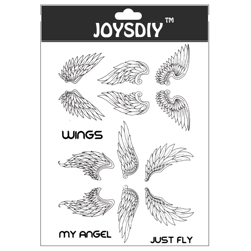 

Wings and just fly News Scrapbook photo cards account rubber stamp clear stamp transparent stamp Handmade card stamp