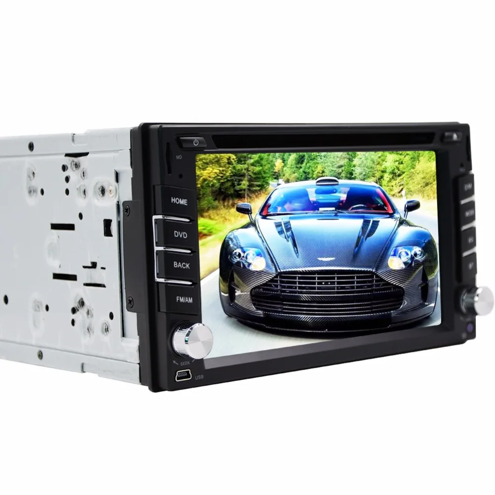 2 DIN цифровой Сенсорный экран dvd-плеер GPS навигации стерео Встроенный Bluetooth Радио