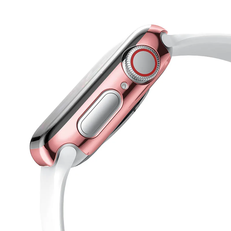 Защитный чехол из поликарбоната для Apple Watch band 40 мм 44 аксессуары смарт-часов iwatch