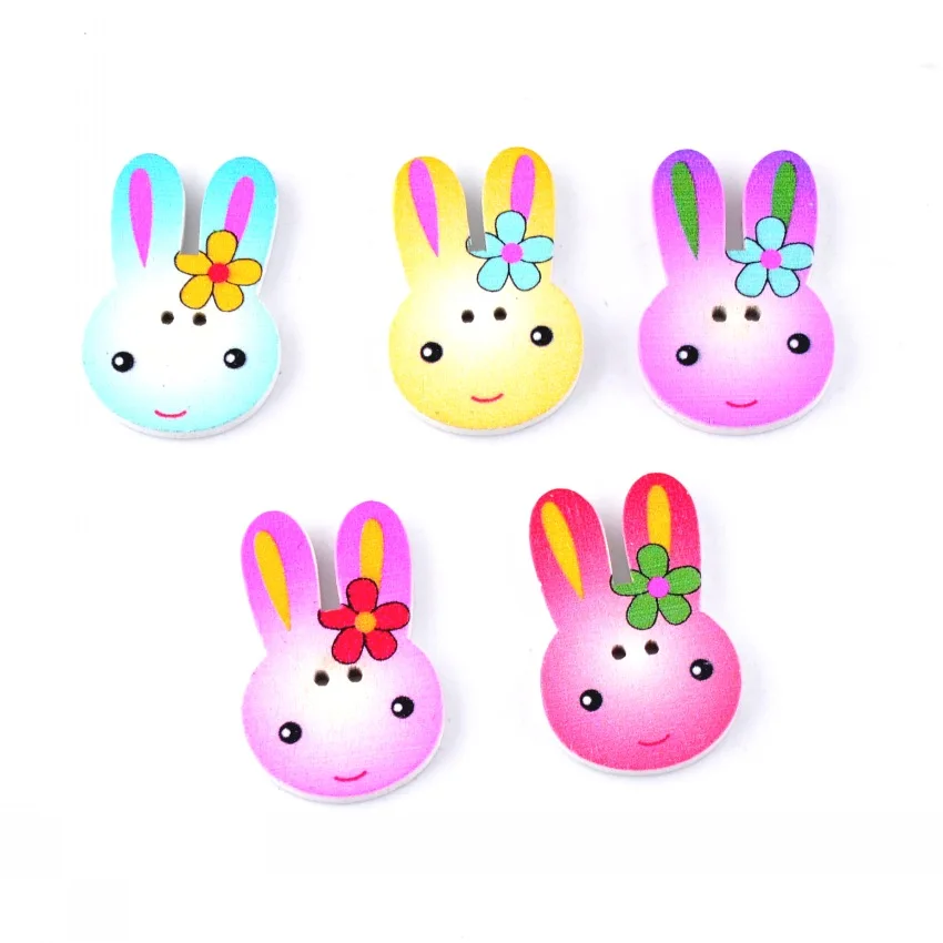 20 шт., деревянные пуговицы с двумя отверстиями, 19 х30 мм