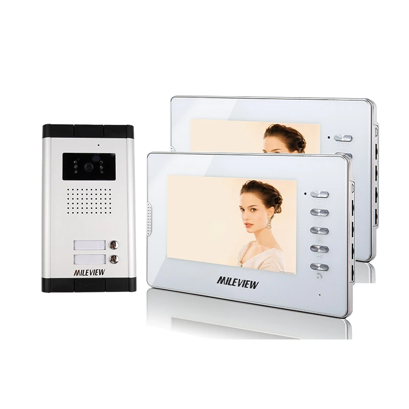 Фирменная Новинка квартира домофон 7 &quotцвет экран телефон видео 2 белые мониторы