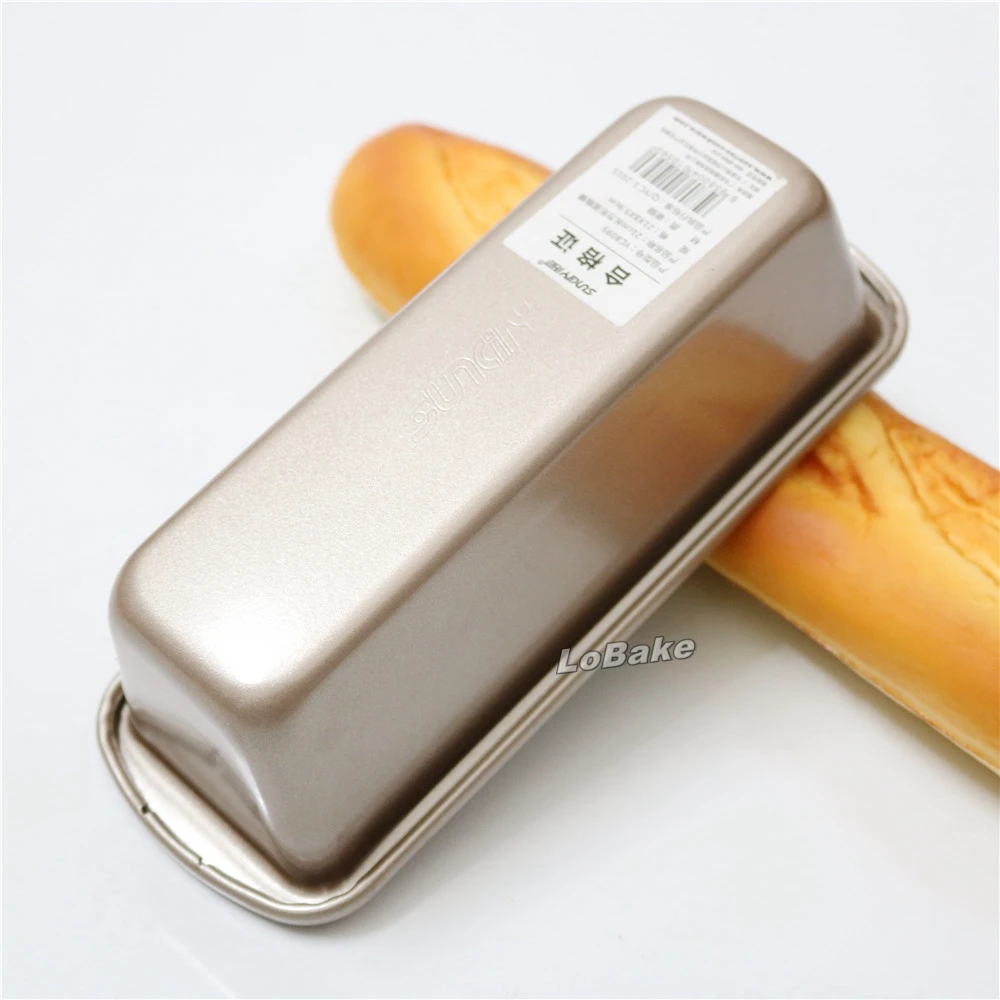 Новое поступление 21 см прямоугольная антипригарная форма из золотистой