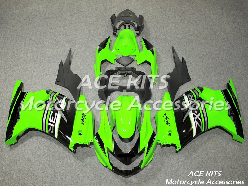 

Новый обтекатель для мотоцикла из АБС-пластика для Kawasaki Ninja250 2008-2012 впрыскивающий обтекатель черный зеленый ACE No.881