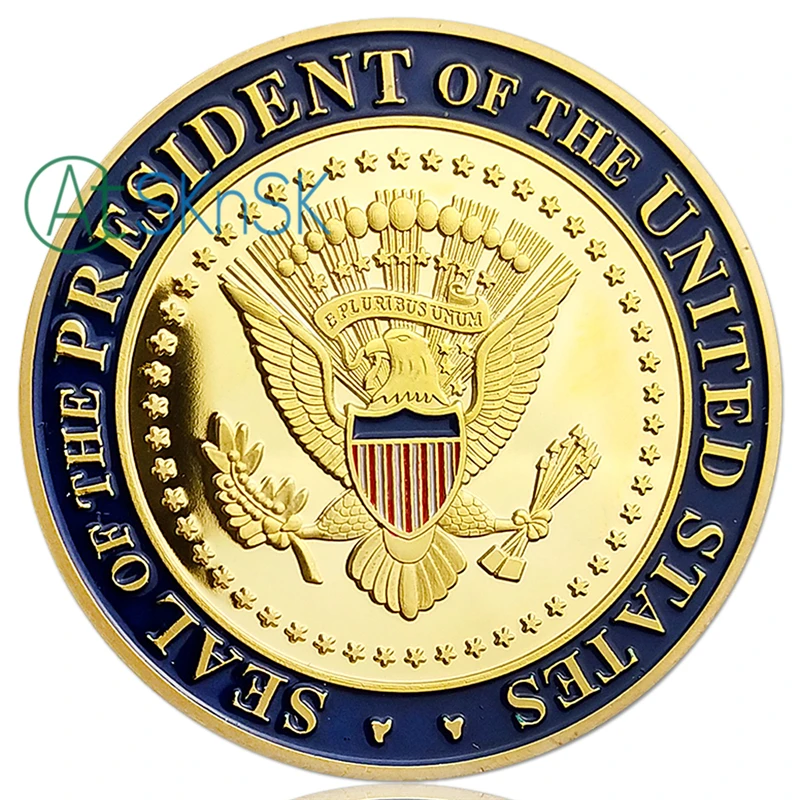 Wholesale commemorative medal Keep America Great Seal the President of United States presidential Trump 2020 gold coins gifts | Дом и сад
