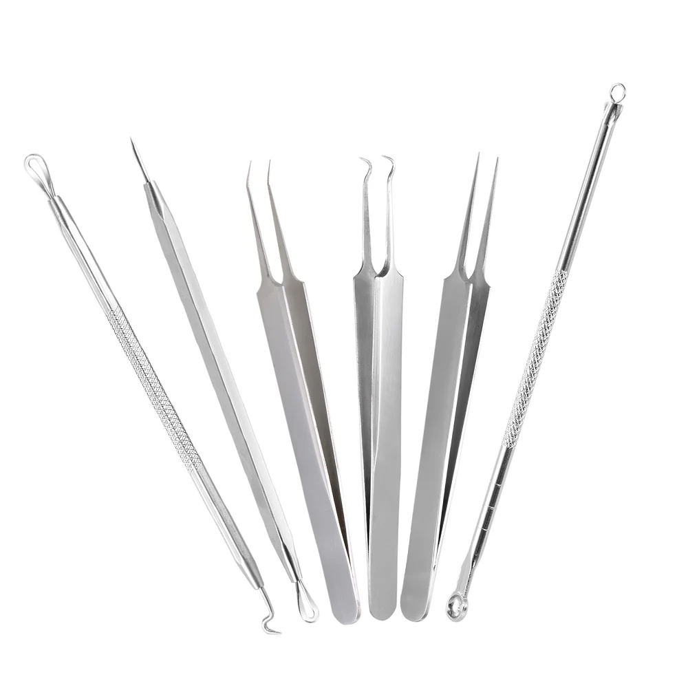 6 шт. пинцет для удаления чёрных точек|extractor comedon|extractor cleanerextractor remover |
