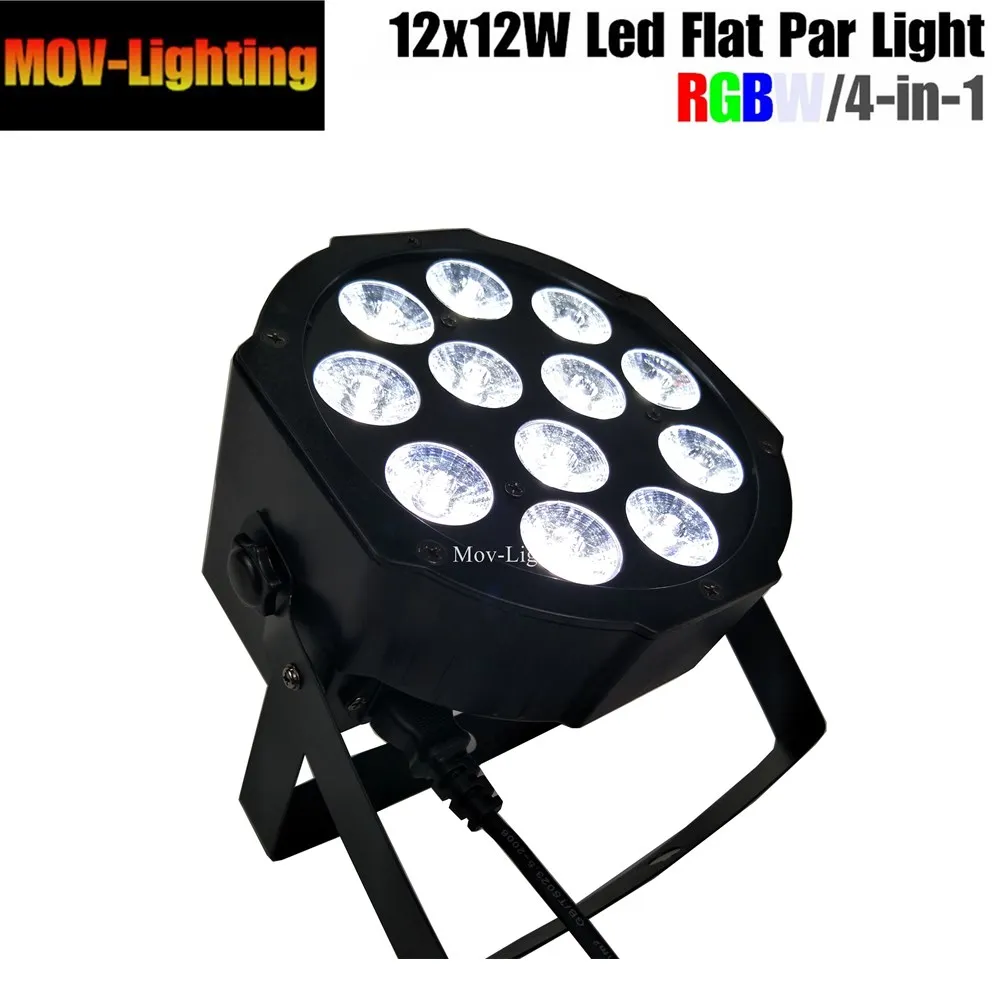 12 шт./Лот 12x12 Вт RGBW 4 в 1 LED di Lusso 8 Canali Led Flat Par dj dmx|Эффект освещения сцены| |