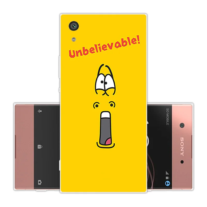 Силиконовый чехол для Sony Xperia XA1 G3121 G3112 G3123 G3116 с двойной задней крышкой прозрачный