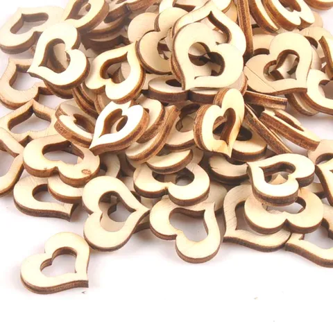 Деревянные сердечки для творчества 50 шт.