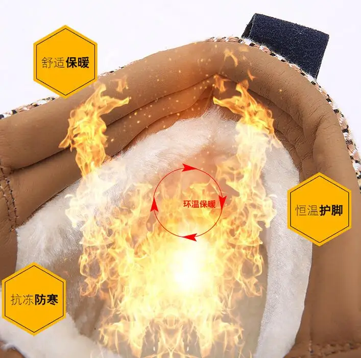 Зимние Теплые Сапоги Мужчины Ботильоны Высокое Качество Кожа работа и