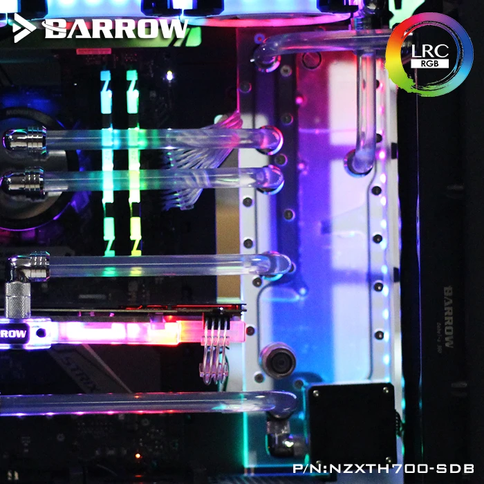 Барроу резервуар для воды для NZXT H700 чехол для компьютера прямоугольник RGB, акриловый резервуар поддержка материнской платы NZXT управления H700-SDB