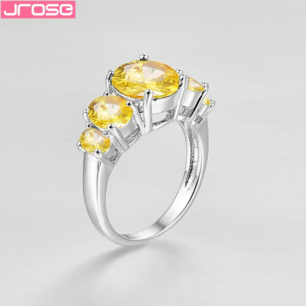 JROSE Новинка оптовая продажа модное обручальное кольцо с овальной огранкой