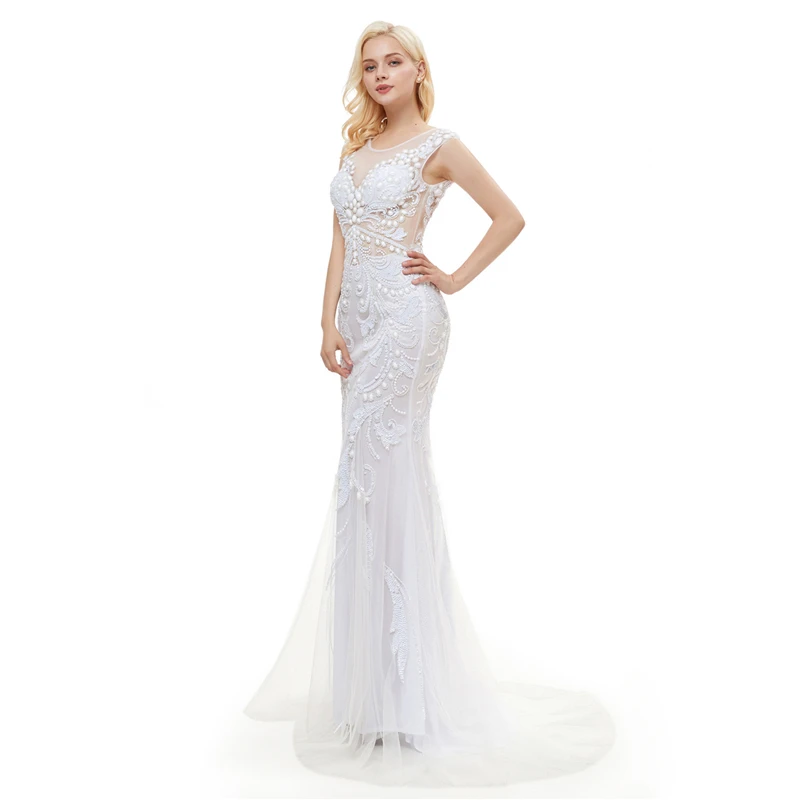 Женское вечернее платье с бусинами abendkleider длинное платье-Русалка