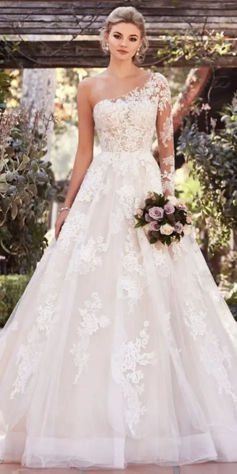 С открытыми плечами Vestido de Noiva простой цвета слоновой кости назначения свадебное