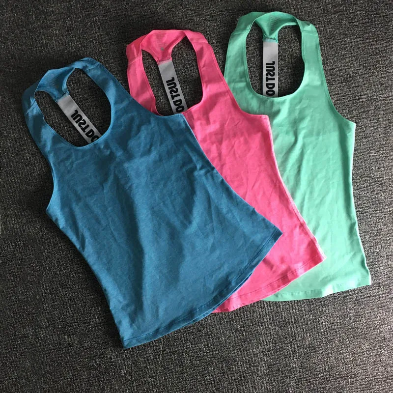 

Women Yoga T-Shirt Sleeveless Fitness Vest Exercise Women's Workout Sports Tank top Running T-Shirts Sports Vest Gym Clothes