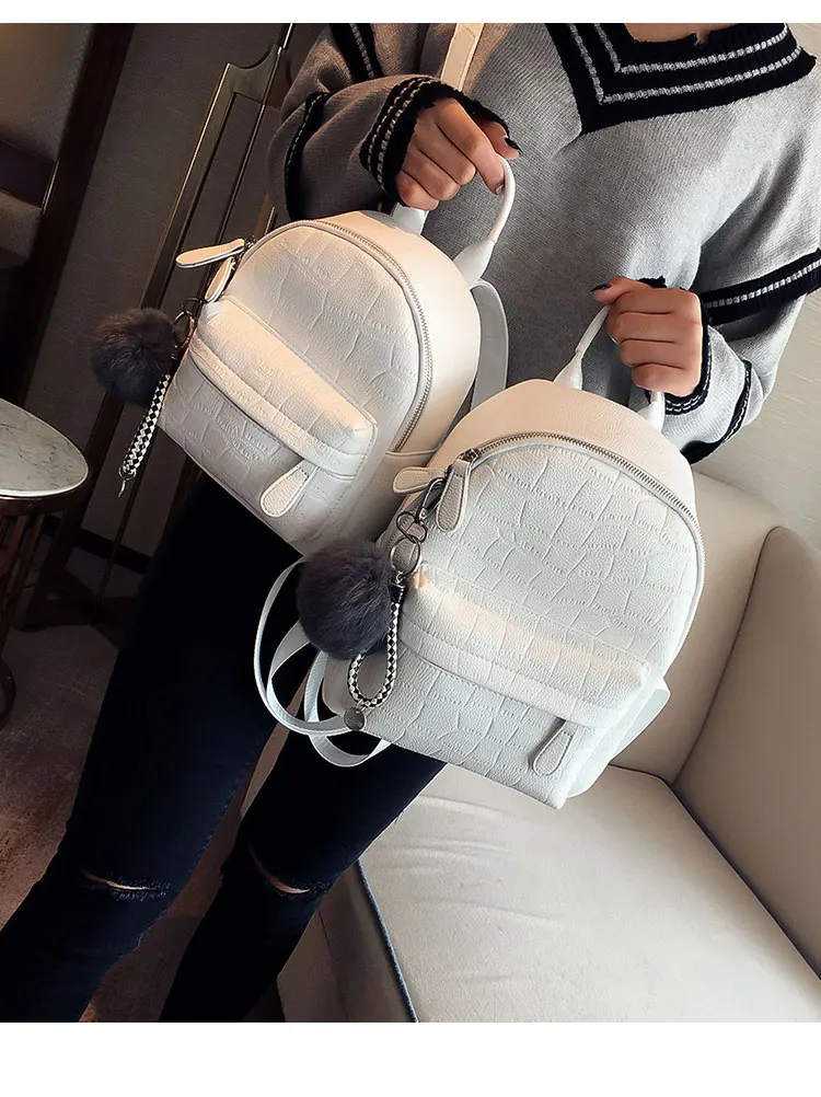 Wobag женский белый рюкзак женская мода черный рюкзак Мини рюкзаки для женщин pu кожаный милый рюкзак маленький рюкзак