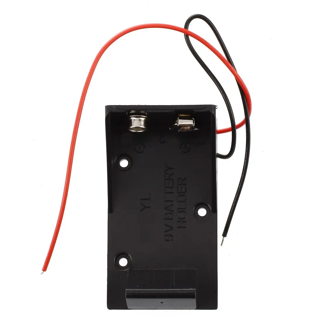 SCLS Новый 2 шт черный пластик 9V батарея держатель корпус коробка w Проводные