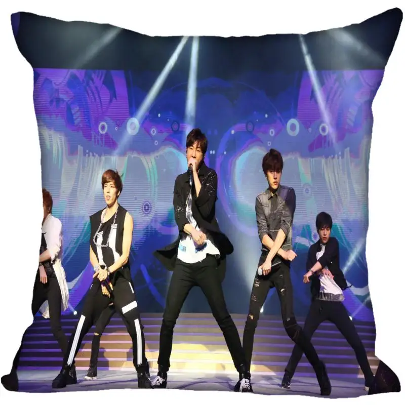 На заказ Kpop бесконечное печатные квадратные шелковые наволочки 40x40 см, 35x35 см одна сторона атласная Наволочка логотип