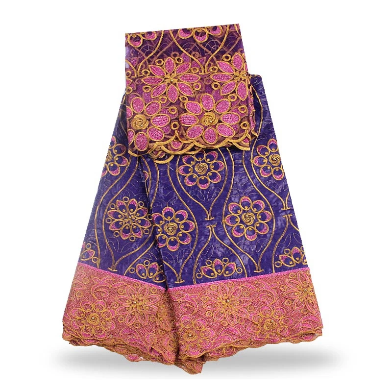 Getzner Brocade Базен Riche заводская цена Африканский кружевная ткань с блузка модная 2