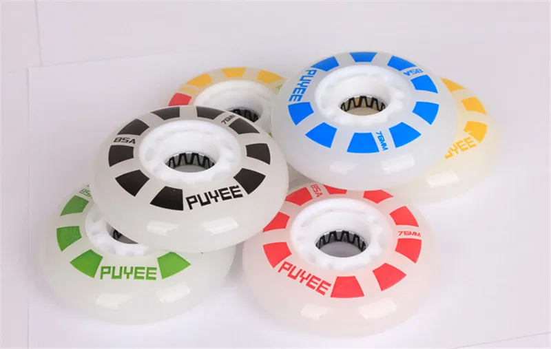 Роликовые коньки PUYEE 85A светодиодный для SEBA PowerSlide RB Patins|inline skate wheels|wheels inlineskate inline