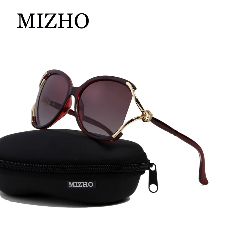 MIZHO Drive, качественные солнцезащитные очки для женщин, фирменный дизайн, Полароид, УФ-защита,, Gafas De Sol mujer, Алмазный Узор, цветной
